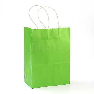 Pure Color Kraft Paper Bags AJEW-G020-A-05-1