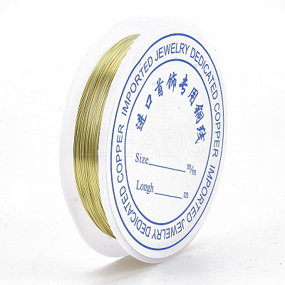 Round Copper Jewelry Wire CWIR-S002-0.2mm-02-1