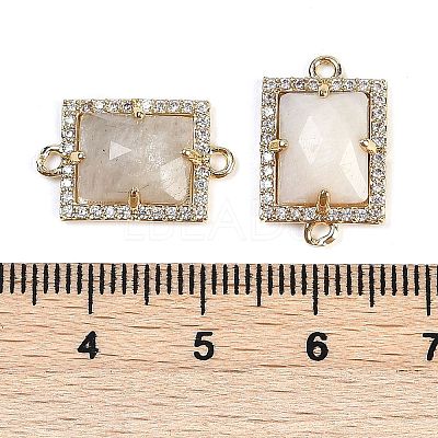 Natural Moonstone Faceted Rectangle Links G-I375-07G-12-1