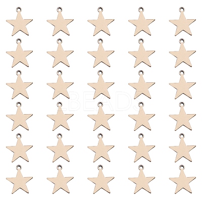 Brass Charms KK-BC0004-37AB-1
