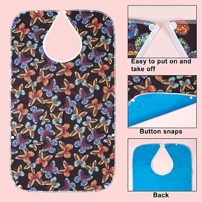 Polyester Adult Bibs for Eating AJEW-WH0020-62E-1