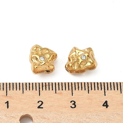 304 Stainless Steel Crystal Rhinestone Beads STAS-U050-01G-G-1