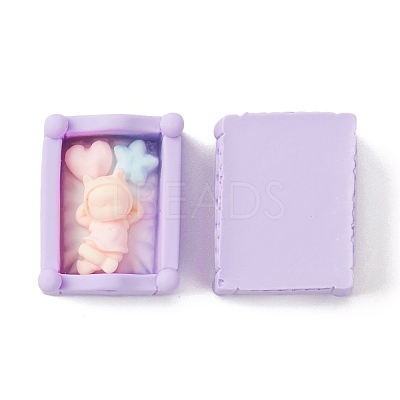 Opaque Resin Cabochons RESI-Z001-13B-1