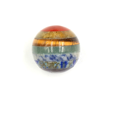 7 Chakra Gemstone Sphere Ball CHAK-PW0001-060A-1