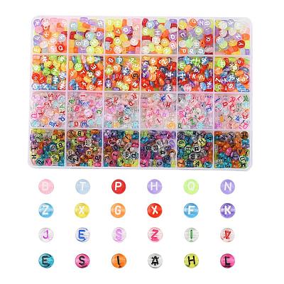 1200Pcs 4 Style Transparent Acrylic Beads TACR-YW0001-25-1