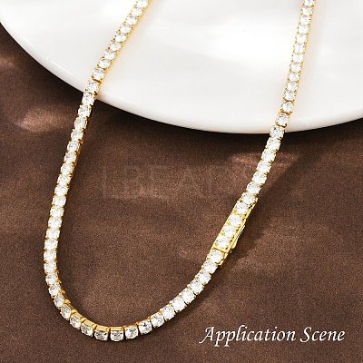 925 Sterling Silver Clear Cubic Zirconia Chains STER-C016-02A-G02-1