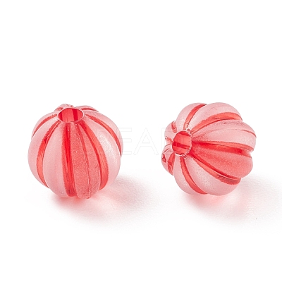 Frosted Transparent Acrylic Beads FACR-E001-01-1