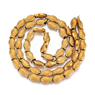 Electroplate Glass Beads Strands EGLA-T025-03G-1