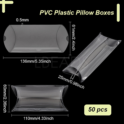 PVC Plastic Gift Storage Pillow Case CON-WH0099-06-1