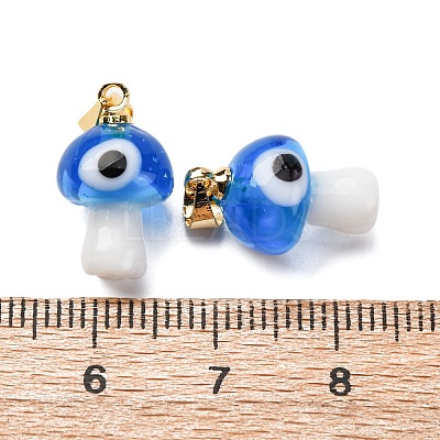 Handmade Lampwork Pendants LAMP-S069-06G-07-1