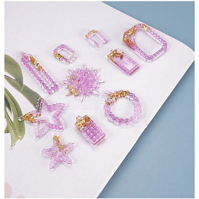 Mixed Shape Pendant Silicone Molds DIY-K031-01-1