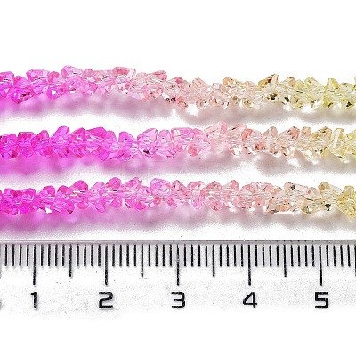 Transparent Glass Bead Strands LS-GLAA-H023-03G-1