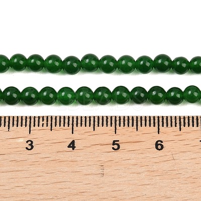 Dyed Natural White Jade Imitation Malaysia Jade Beads Strands G-C270-B01-4mm-1