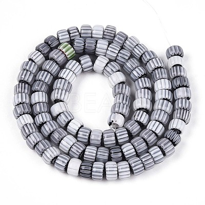 Handmade Millefiori Glass Beads Strands LAMP-T021-27A-02-1
