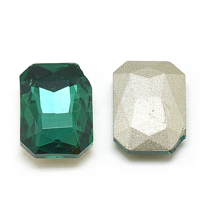 Pointed Back Glass Rhinestone Cabochons RGLA-T079-6x8mm-15-1