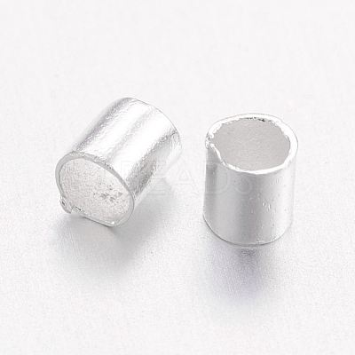 Brass Crimp Beads X-KK-L021-S-1