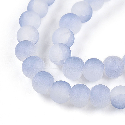 Crackle Glass Beads X1-GLAA-N009-6mm-07-1