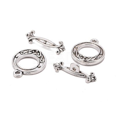 Tibetan Style Alloy Toggle Clasps LS-LF1081Y-NF-1