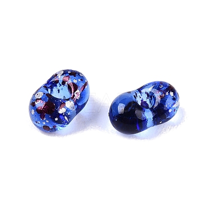 Picasso Spray Painted Glass Seed Beads SEED-T006-04-8-1