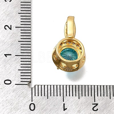 Brass Micro Pave Cubic Zirconia Pendants KK-F913-17G-03-1