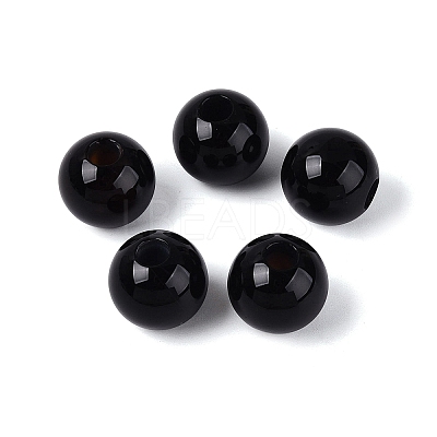 Natural Black Onyx European Beads G-Q602-09C-12-1