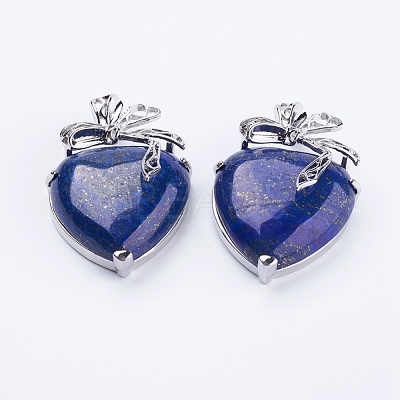 Natural Lapis Lazuli Pendants G-E433-B-05P-1