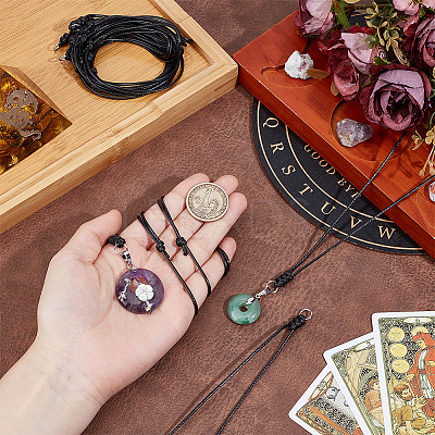 9Pcs Waxed Polyester Cord Necklace Making NJEW-PH01586-1