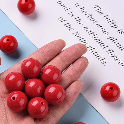 Opaque Acrylic Beads X-MACR-S370-C20mm-A14-1