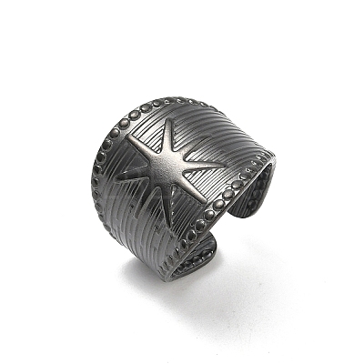 304 Stainless Steel Cuff Open Rings LS-RJEW-D338-02F-EB-1