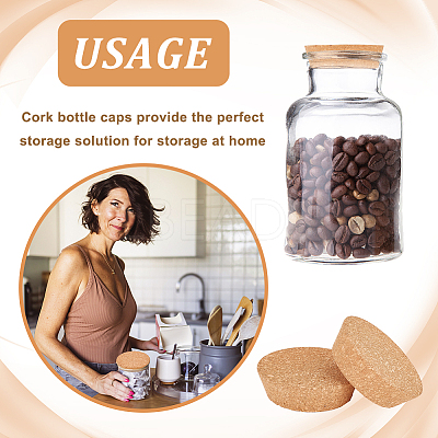 Cork Bottle Stoppers FIND-WH0033-45B-1