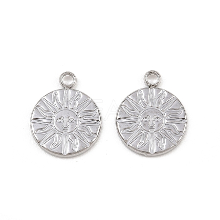 304 Stainless Steel Pendants STAS-I363-09P-1