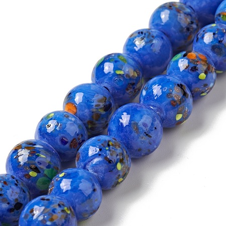 Handmade Lampwork Beads Strand LAMP-C008-02J-1