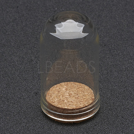 Glass Dome Cloche Cover X2-AJEW-P043-M-1