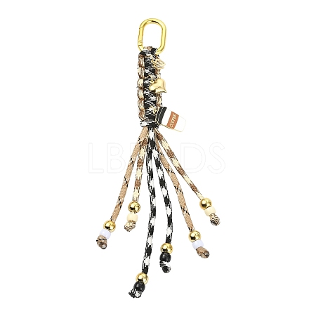 Polyester & Spandex Cord Pendant Decorations HJEW-YW00432-04-1