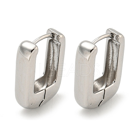 Brass Hoop Earrings EJEW-L211-010R-P-1