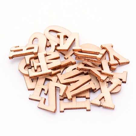 Chinese Cherry Wood Letter A~Z DIY-WH0204-31-1