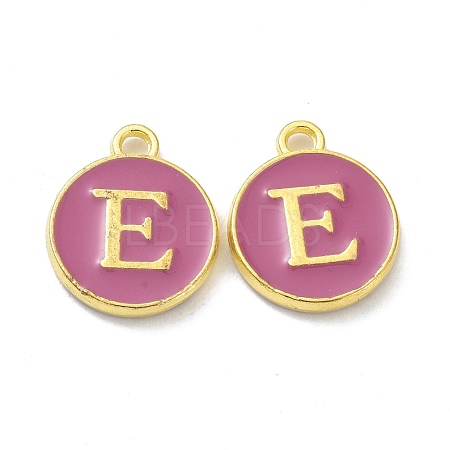 Golden Plated Alloy Enamel Charms ENAM-XCP0001-13E-1