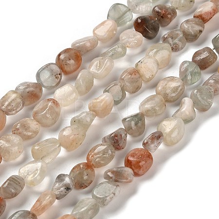 Natural Arusha Sunstone Beads Strands G-P497-01E-43-1