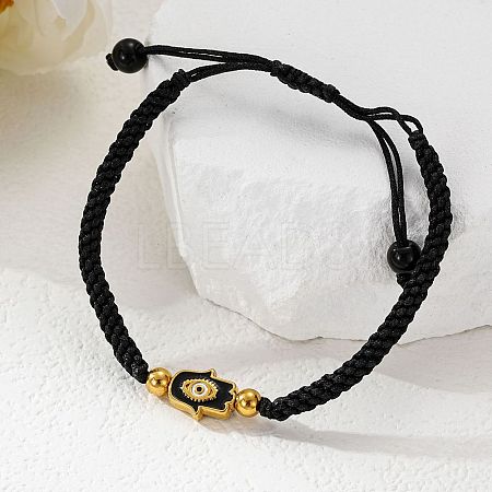 304 Stainless Steel Beads Braided Bead Bracelets WGEBCCD-02-1