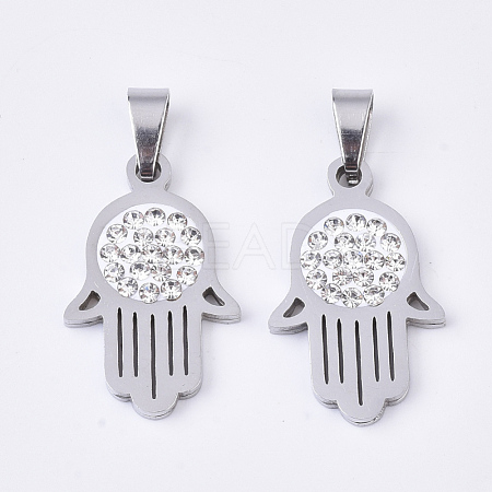 201 Stainless Steel Pendants STAS-N089-19P-1