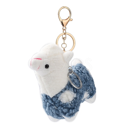 Cute Alpaca Cotton Keychain KEYC-A012-02D-1