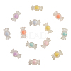 60Pcs 6 Colors Transparent Clear Acrylic Beads FACR-CJ0001-09-1