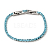 304 Stainless Steel Rhinestone Cup Chain Bracelets BJEW-S002-01G-1