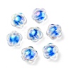 UV Plating Rainbow Iridescent Acrylic Beads OACR-A014-03E-1