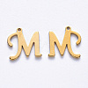PVD Vacuum Plating 201 Stainless Steel Charms STAS-R105-M-G-1