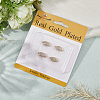 6Pcs Brass Micro Pave Clear Cubic Zirconia Box Clasps KK-BBC0019-66-5