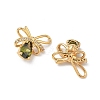 Brass Micro Pave Cubic Zirconia Pendants KK-Z136-58G-01-2