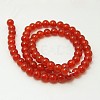 Natural Carnelian Beads Strands G-G338-6mm-01-2