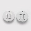 304 Stainless Steel Charms STAS-Q201-T095-3-2
