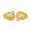 Alloy Enamel Pendants ENAM-H039-04G-A-2